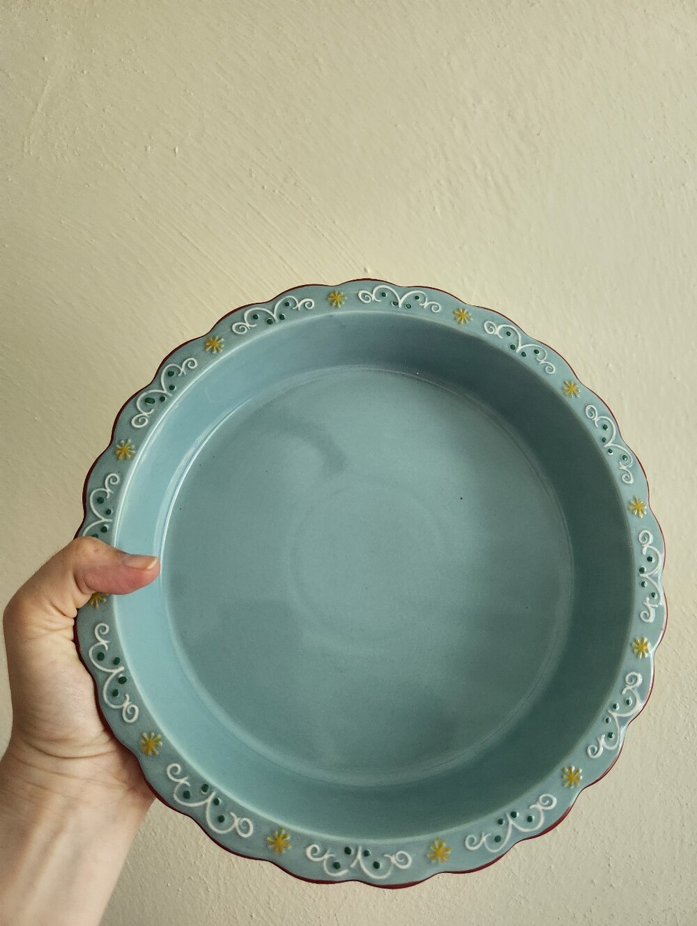 Anthropologie Ginger Pie Dish Blue - Picture 6 of 9